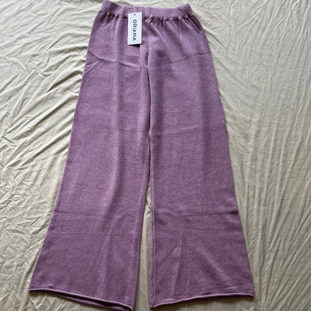 Oriana Lifestyle by Ventis | Knit Pants | Lavender | Size M/L | NWT